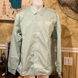 Russell Athletic Mint Green Snap WindBreaker Jacket. NWT. Size XXL